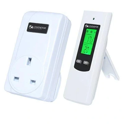 Image of Lowenergie Wireless Digital Plug in Heating and Cooling Thermostat Remote Control Electric RF Socket Greenhouse
