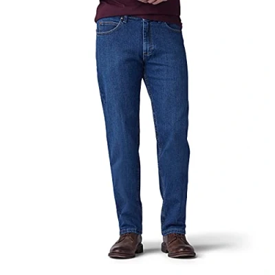 Image of Lee Men&#039;s Regular Fit Straight Leg Jeans, Patriot, 38W 29L UK