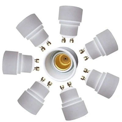Image of DZYDZR 8 Pack GU10 to E14 Lamp Holder Adapter Converter Flame Retardant Material