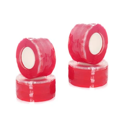 Image of TUKA 12m (4x3m) Self Fusing Silicone Tape, Multi purpose Electrical Tape Repair Sealing Insulation Band Amalgamation Rubber 25mm width, Red color, TKD5041 4x