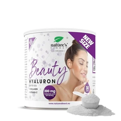 Image of Nature&#039;s Finest by Nutrisslim Collagen with Hyaluronic Acid Supplements, 200mg/dose for Hydrated Skin Without Wrinkles, Hair Nails and Vitamins, Enriched Vitamin C