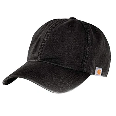 Image of Carhartt Men&#039;s Kappe Baseball Cap, Black Canvas, One Size