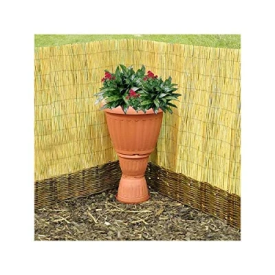 Image of Garden Mile® Bamboo Slat Natural Fence Screening Roll Leaf Trellis Trelis Privacy Border Wind Sun Protection Outdoor Patio (1 x 3m Reed Screening)