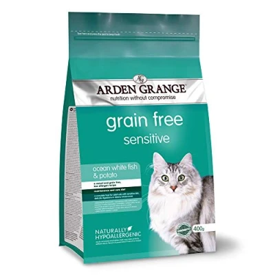 Image of Arden Grange Adult Dry Cat Food Sensitive, Fish, 400 g