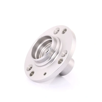 Image of 357407615A wheel Hub FEBI BILSTEIN 02219 4 100mm without bearing Front Axle Left, Right VOLKSWAGEN: GOLF 2, Corrado, Vento