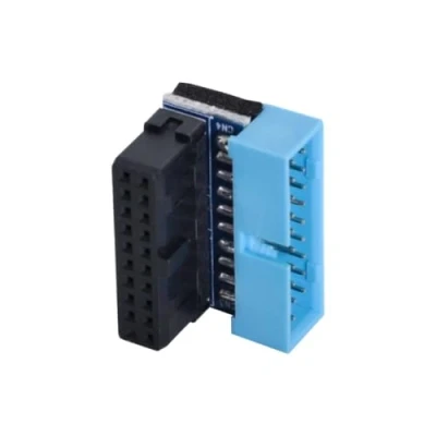 Image of chenyang CY Super speed USB 3.0 20pin Male to Female Extension Adapter Down Angled 90 Degree for Motherboard Mainboard