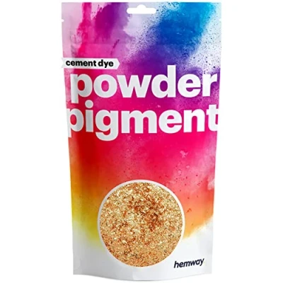 Image of Hemway Cement Dye Powder Pigment Concrete Color Render Mortar Pointing Powdered Brick Toner Plaster Metallic Sparkle Copper 50g / 1.75oz