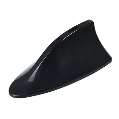 Image of Brussel Car Antenna Self adhesive Universal Shark Fin Shape Radio FM Signal Aerial Trim Auto Aerials Base Black