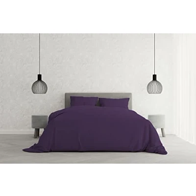 Image of Elegant duvet cover set,purple,double