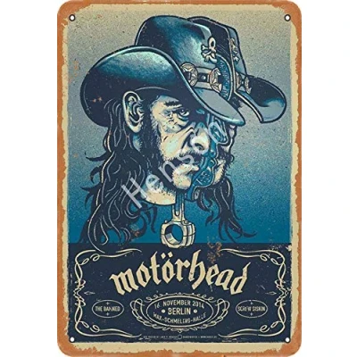Image of Henson Motorbead Traditional vintage Tin Sign Logo 12 * 8 Advertising Eye Catching Wall Decoration