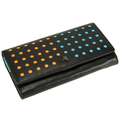 Image of Visconti Ladies Clutch Style RFID Blocking Gift Boxed Leather Purse Wallet for Banknotes, Credit Cards, Coins DOT2