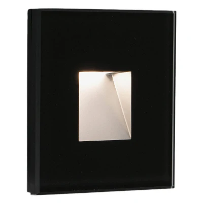 Image of Dart Outdoor LED Recessed Wall Light Black 2W 2700K IP65
