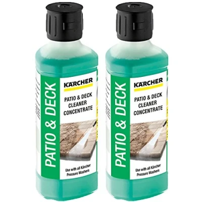Image of KARCHER Genuine Patio + Deck Pressure Washer Cleaner Detergent Fluid Mixes up to 5L (Pack of 2)