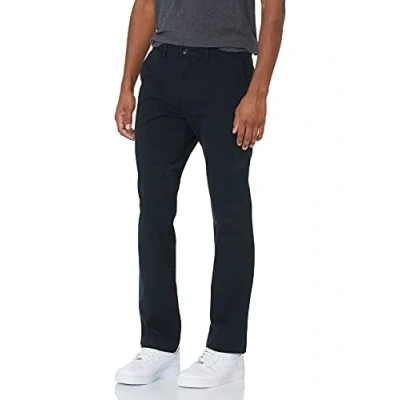 Image of Amazon Essentials Men&#039;s Athletic Fit Casual Stretch Chino Trousers (Available in Big &amp; Tall), Black, 31W / 34L