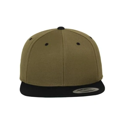 Image of Flexfit Classic Snapback 2TONE Cap, Size: One Size, Olive/black