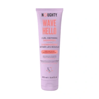 Image of Noughty 97% Natural, Wave Hello Curl Defining Shampoo, Natural Sulphate Free Vegan Haircare, Vitamin Rich Formula for Curly and Wavy Hair, Haircare 250ml