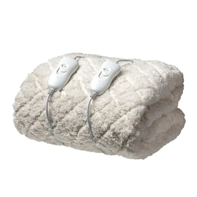 Image of Daewoo Dreamz, Premium King Size Heated Fitted Blanket, 3 Heat Settings, Dual Zone controls, Machine Washable, Soft feel Cover Bed