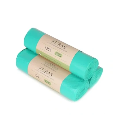 Image of 120 Litre Biodegradable Bin Liners, Pack of 30, Vegetable Based Compostable, DIN EN 13432 Certified and Tested, Tear Proof Waterproof