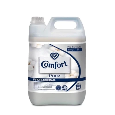 Image of Comfort Pro Pure Fabric Conditioner, Hypoallergenic, Dermatologically Tested, Long Lasting Softness &amp; Fresh Scent, Ideal for Sensitive Skin, 5L
