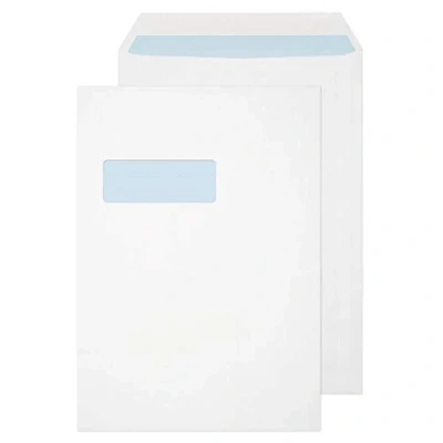 Image of Purely Everyday Pocket Gummed Window White C4 324X229 100GSM Box of 250