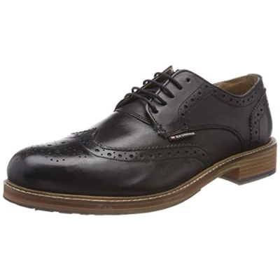 Image of Ben Sherman Men&#039;s Patrick Brogues, Black (Black 001), 11.5 UK