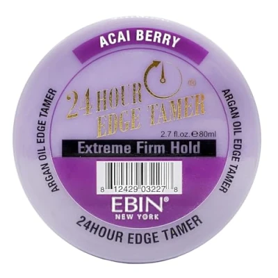 Image of EBIN NEW YORK 24 Hour Edge Tamer Refresh Extreme Firm Hold, 2.7 Oz, Acai Berry No Flaking, White Residue, Shine and Smooth with Argan Oil &amp; Castor