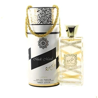 Image of Perfume Musk Mood 100ml, Unisex Eau de Parfum Arabic Oud Oriental Woman Attar Men NOTES: Citrus, Fruity notes, Vanilla, White Musk, and Sandalwood