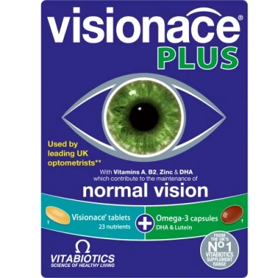 Image of Visionace Plus, Eye Tablets &amp; Capsules for Vision Health Support, by Vitabiotics