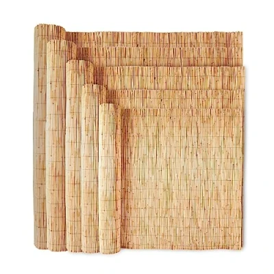 Image of Wadan 8mm 10mm Extra Thick Natural Peeled Reed Fence, Garden Screening Fence Panels, Privacy &amp; Protective Roll for Outdoor Wind and Sun Protection (1.8m x 3m)