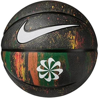Image of Nike Performance Everyday Playground NEXT Nature Deflated Basketball, Size: One Size, Black/multicoloured