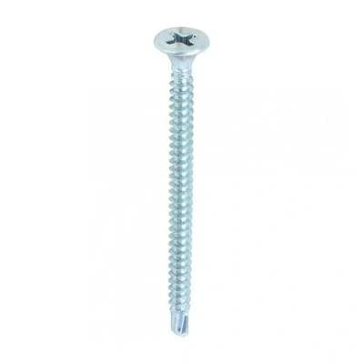 Image of TIMCO BZP PH2 Philips Self Drilling Drywall Screws 3.5 x 50 Zinc Box of 1000