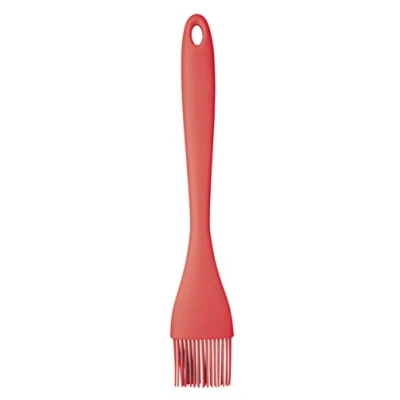 Image of KitchenCraft Colourworks Silicone Basting/Pastry Brush, 26 cm Red