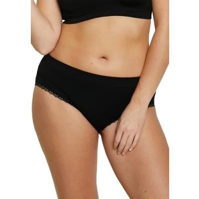Image of Sans Complexe Women&#039;s Agathe 60PAG98 Slip, Noir, XL