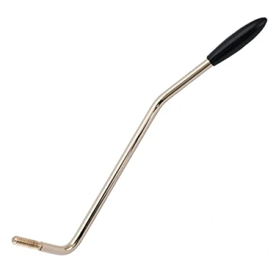 Image of Musiclily Pro UNF #10 32 Steel Thread Tremolo Arm 4.8mm Whammy Bar for USA Fender Strat Style Electric Guitar, Gold with Tip