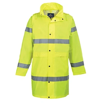 Image of Portwest Hi Vis Coat 100cm Yellow 4XL