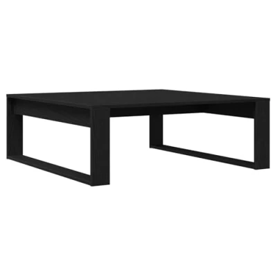 Image of vidaXL coffee table black oak engineered wood 100 x 35 cm living room modern/minimalist style indoor only