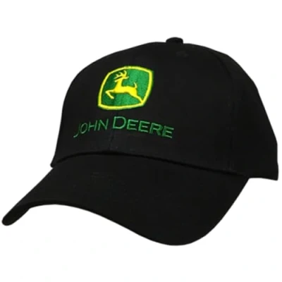 Image of John Deere Men&#039;s Trademark Logo Core Baseball Cap, Black, One Size