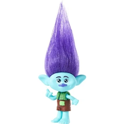 Image of Mattel Trolls Band Together Branch Small Doll with Removable Outfit &amp; Plush Hair, Toys Inspired by the Movie, HNF08