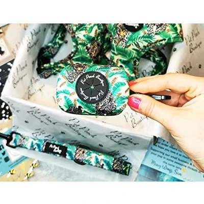 Image of Pet Pooch Boutique Jungle Cheetah Dog Poo Bag Holder
