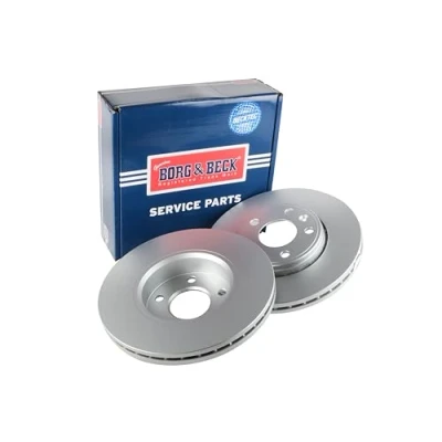 Image of Borg &amp; Beck BBD4297 Brake Disc Pair (Front): GM, Nissan, Renault Vans 01