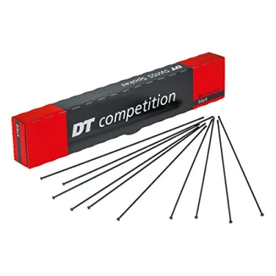 Image of DT Swiss Competition Straight Pull Spokes 14/15 g = 2/1.8 mm box 100, black 284