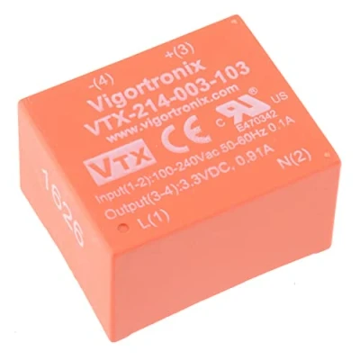 Image of 12V AC DC 3W Single Output Power Supply VTX 214 003 112 Encapsulated Compact PCB Mount