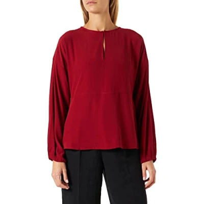 Image of United Colors of Benetton Women&#039;s Blouse 53A0DQ02E, Cardinal Red 38P, XS