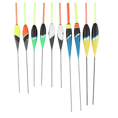 Image of 10Pcs Colorful Fishing Carp Floats, Foam Bobbers Hooks Freshwater Floating Tackle Accessories