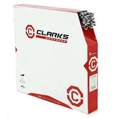 Image of Clarks Universal Galvanised Brake Wire Pack of 100 Steel Inner Kit and All Fittings for MTB, Hybrid &amp; Road Bikes