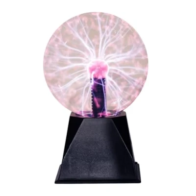 Image of Plasma Ball 6 Inch Touch and Sound Reactive Science Light Up Electric Globe Lamp Night