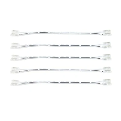 Image of G.W.S® Pack of 5, 2 Pin End Wire Connectors for Single Colour 5mm Wide LED COB Strip Lights