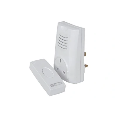 Image of Wireless Cordless Plug in Through DoorBell Door Bell Chime Ringer 38 Melodies
