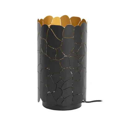 Image of Lindby table lamp Aralena, black/gold, height 26.5 cm