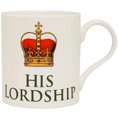 Image of The Leonardo Collection Fine China Mug His Lordship 1 Piece 10 oz